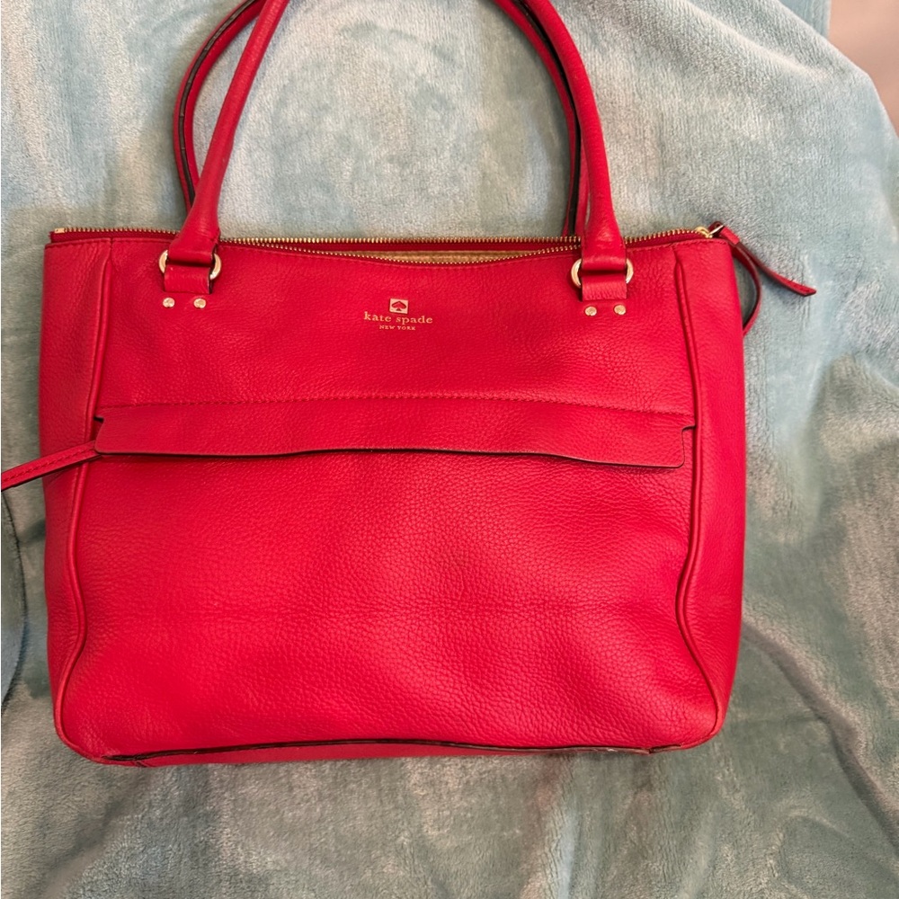 Kate Spade Vibrant Red Tote Bag